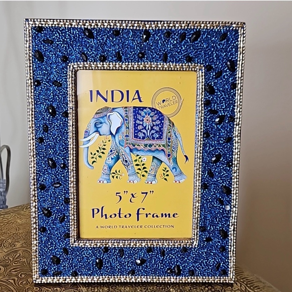 India beaded picture frame set made by a world traveler collection - Picture 4 of 5